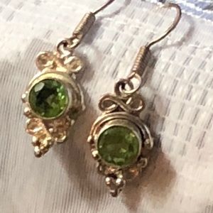 Sterling Silver Peridot Earrings